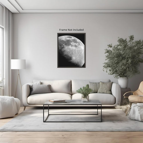 Posterizer 1 pcs-the moon floating in space 2-Astronomy & Celestial Art-Gift for Men Women Teens-Decor for Home & Office- unframed wall art...